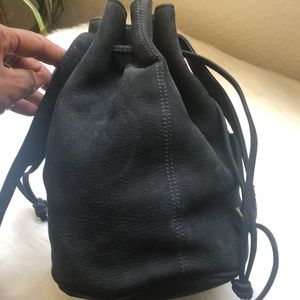 Enzo Angiolini Suede Drawstring Crossbody Bag